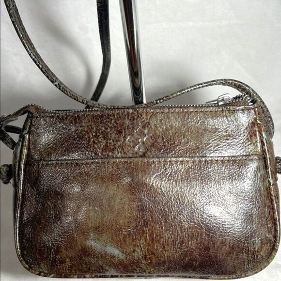 Patricia Nash Bacoli Crossbody bag Tooled turquoise Italian leather- EUC - Picture 9 of 16